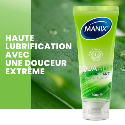 Manix Aqua Aloe - Apaisant & À Base d'Eau - Condomz