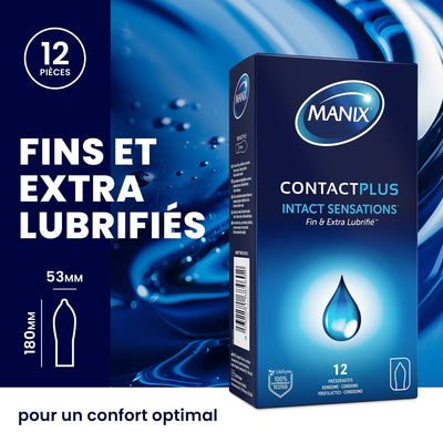 Manix Contact Plus - Ultra-Fin & Extra-Lubrifié - Condomz