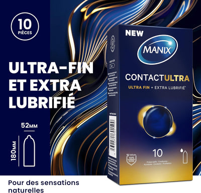Manix Contact Ultra - Ultra-Fin & Extra-Lubrifié - Condomz