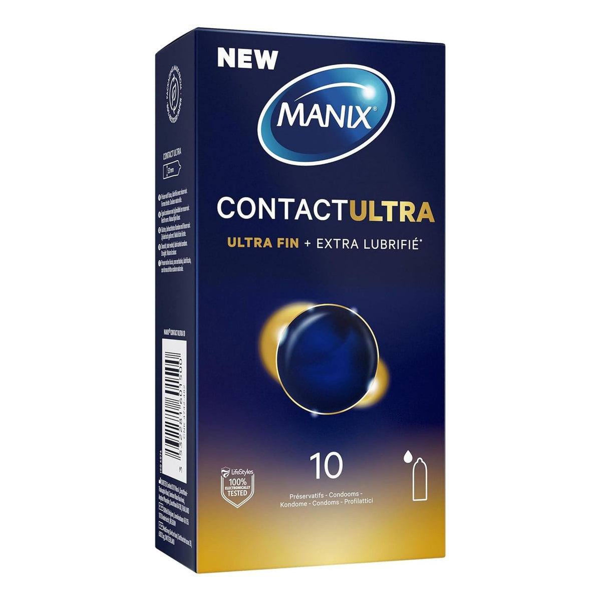 Manix Contact Ultra - Ultra-Fin & Extra-Lubrifié - Condomz
