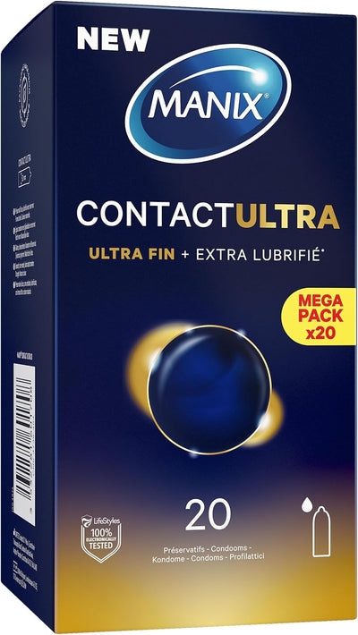 Manix Contact Ultra - Ultra-Fin & Extra-Lubrifié - Condomz