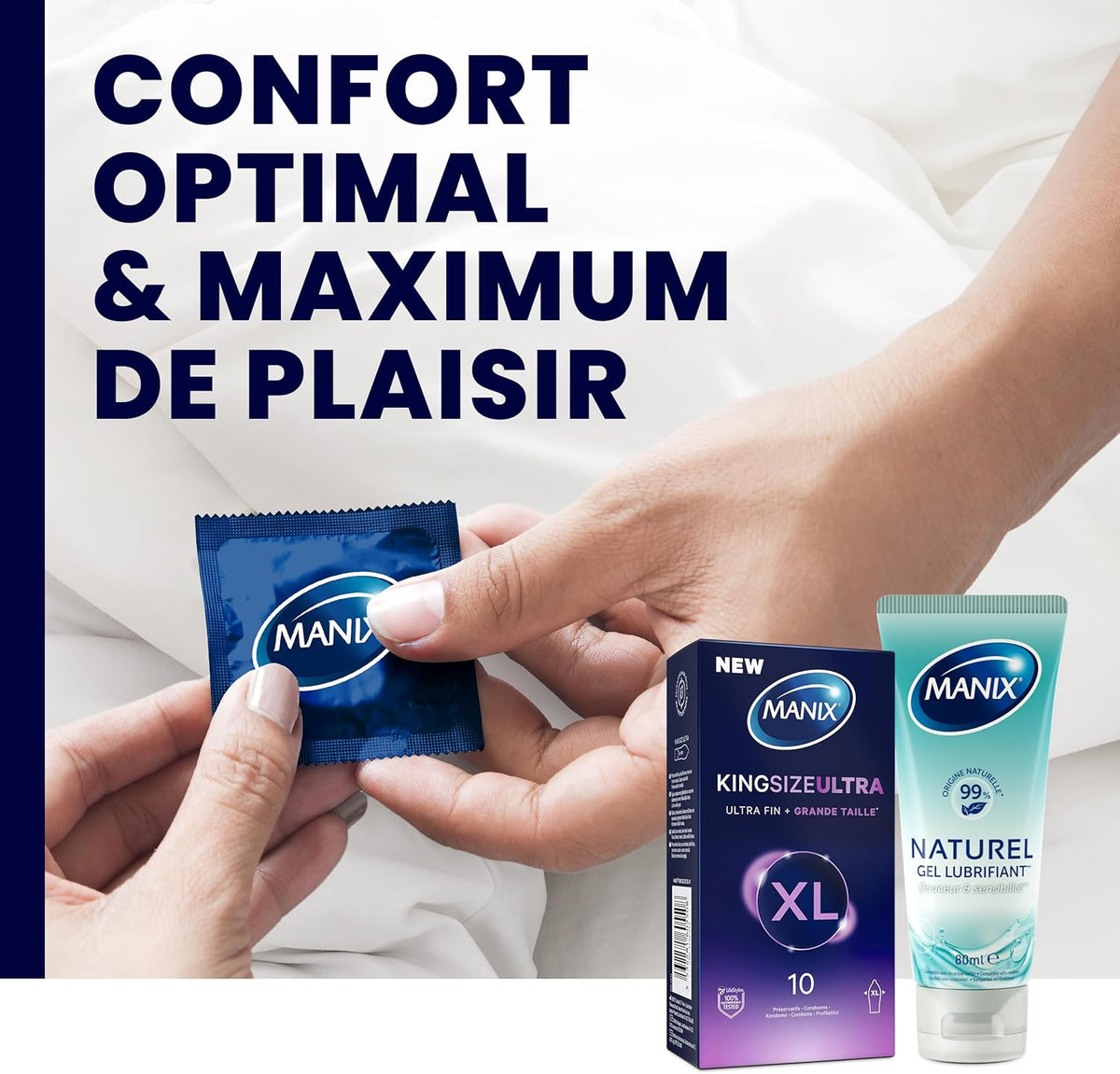 Manix King Size Ultra - Évasé & Parfumé - Condomz