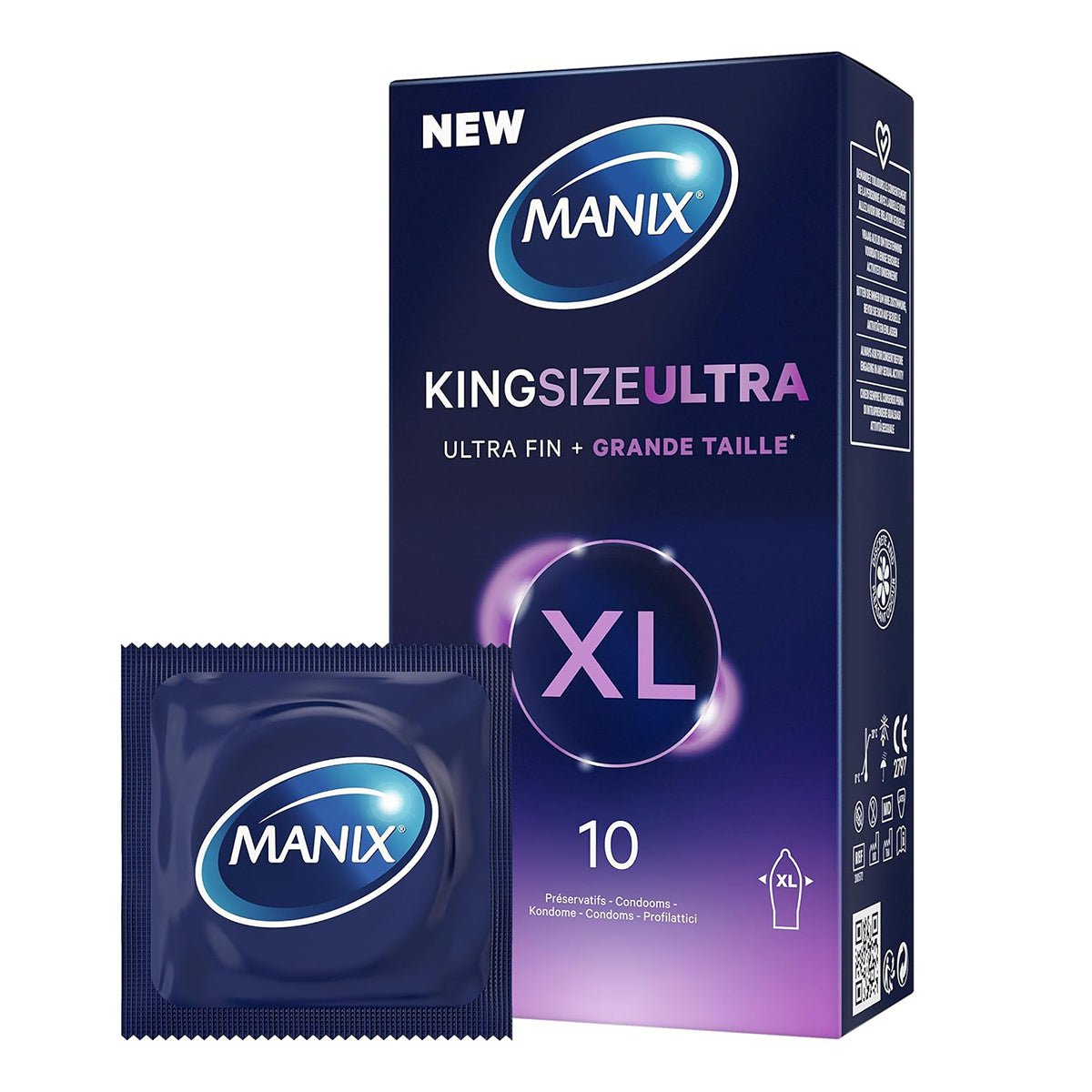 Manix King Size Ultra - Évasé & Parfumé - Condomz