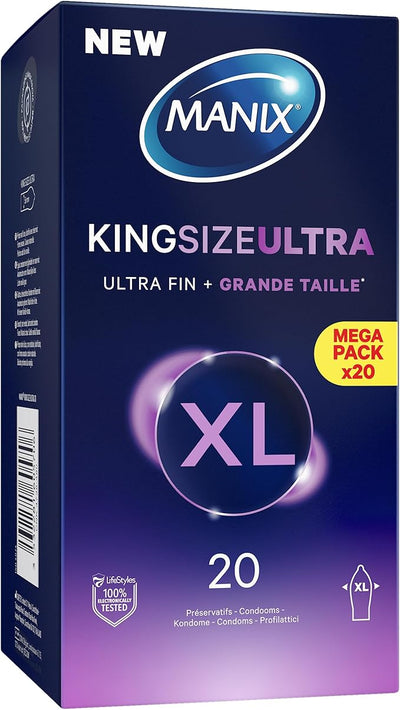 Manix King Size Ultra - Évasé & Parfumé - Condomz