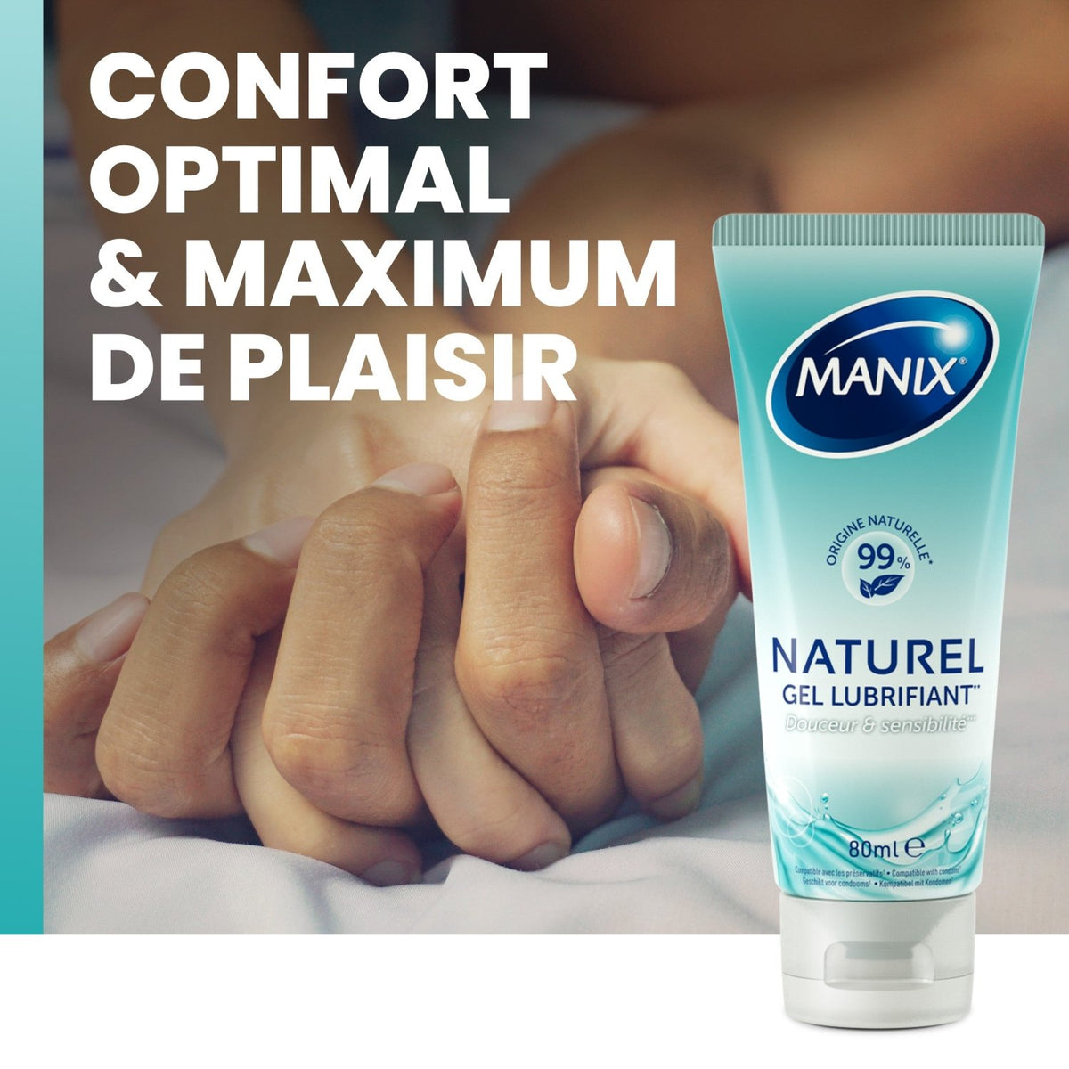 Manix Naturel - Hydratant & À Base d'Eau - Condomz