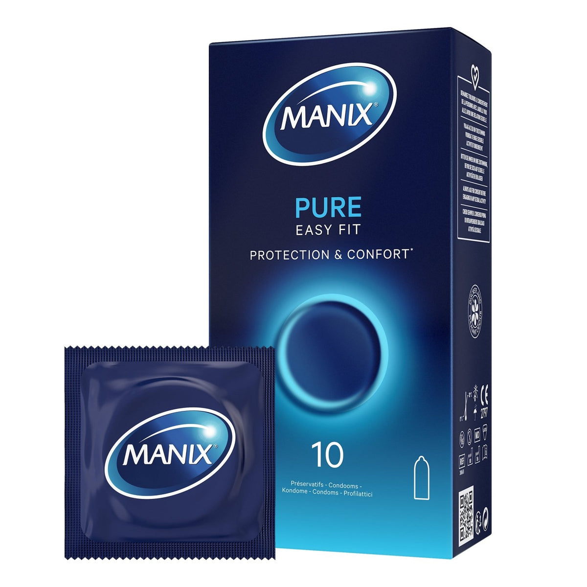 Manix Pure Easy Fit - Naturel & 53 mm - Condomz