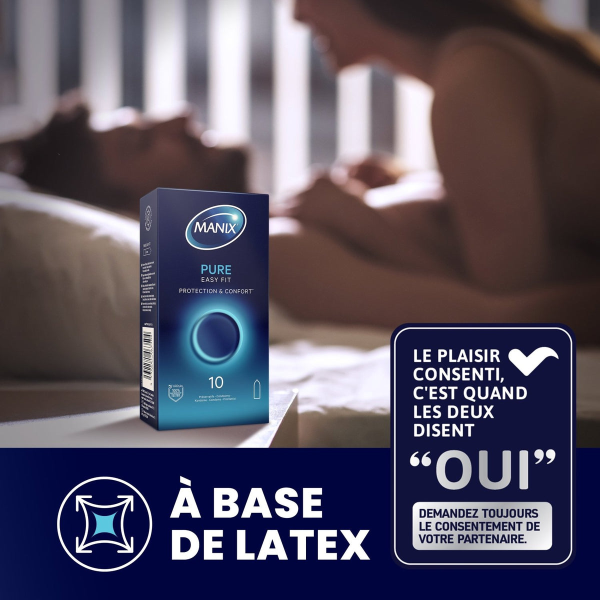 Manix Pure Easy Fit - Naturel & 53 mm - Condomz