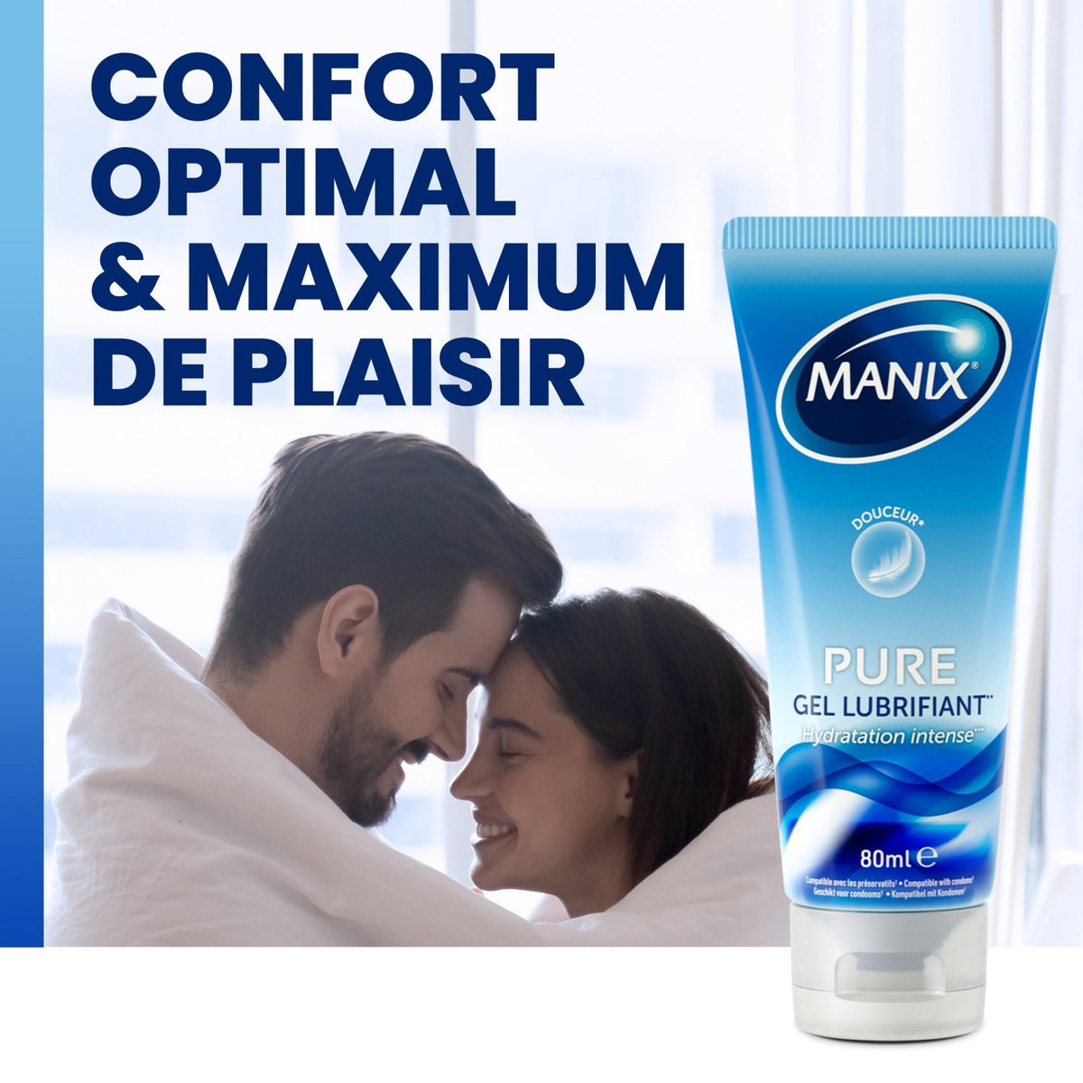 Manix Pure - Hydratant & À Base d'Eau - Condomz