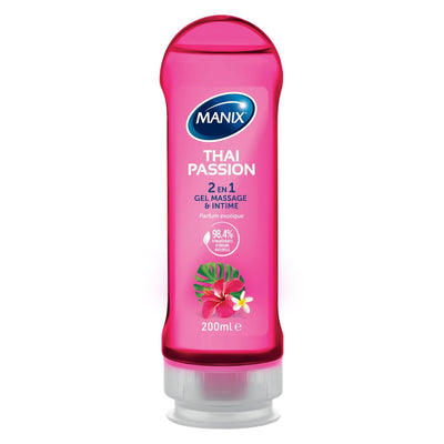 Manix Thai Passion - Gel Massage & Intime 2 en 1 - Parfumé - Condomz