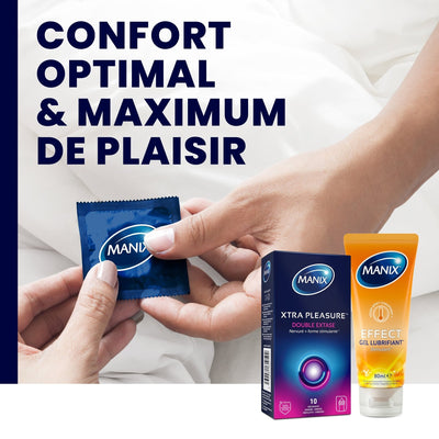 Manix Xtra Pleasure Double extase - Nervuré & Perlé - Condomz