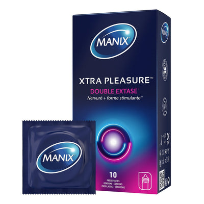 Manix Xtra Pleasure Double extase - Nervuré & Perlé - Condomz