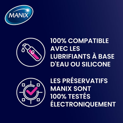 Manix Xtra Pleasure Double extase - Nervuré & Perlé - Condomz