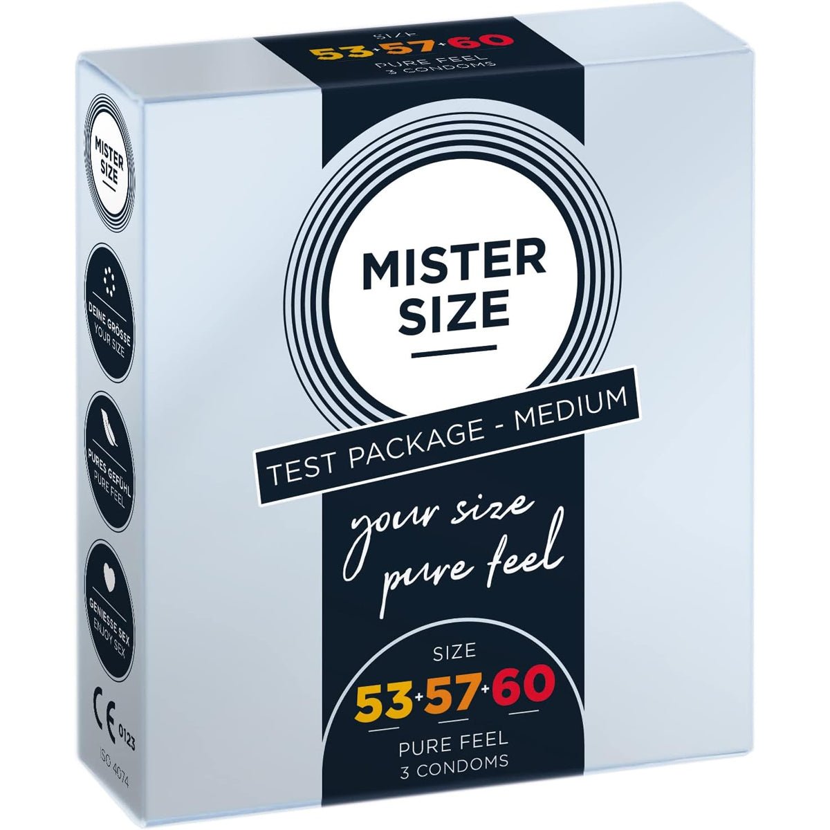 Mister Size Test package - Toutes Tailles & Ultra-Fin - Condomz