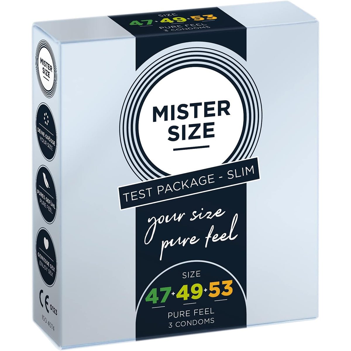 Mister Size Test package - Toutes Tailles & Ultra-Fin - Condomz