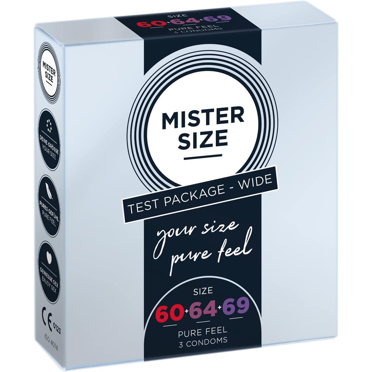 Mister Size Test package - Toutes Tailles & Ultra-Fin - Condomz