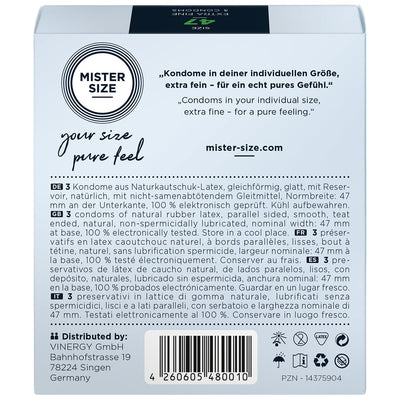 Mister Size - Toutes Tailles & Ultra-Fin - Condomz