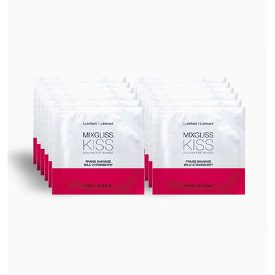 MixGliss Kiss Fraise Sauvage - Parfumé & À Base d'Eau - Condomz