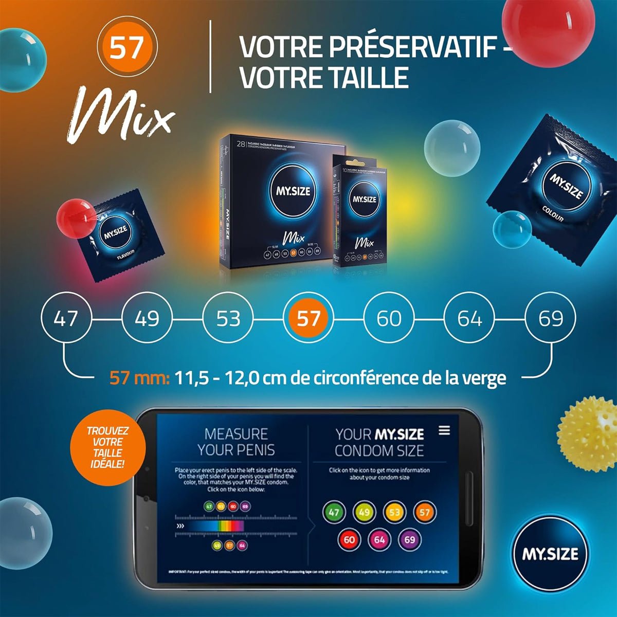 MySize Mix - Ultra-Fin & Parfumé - Condomz
