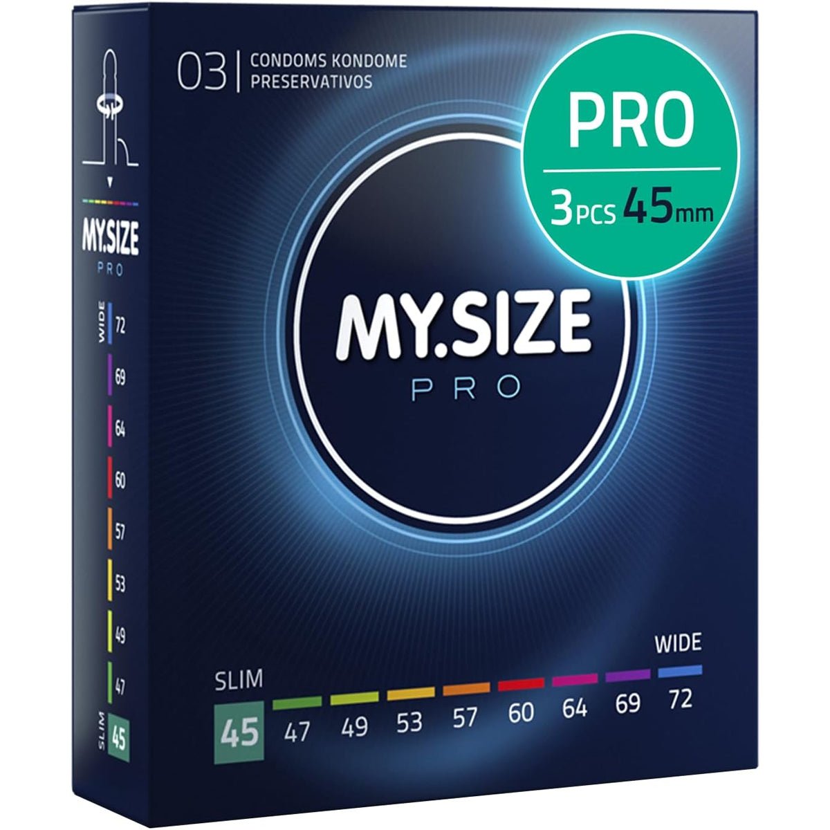 MySize Pro - Toutes Tailles & Ultra-Fin - Condomz