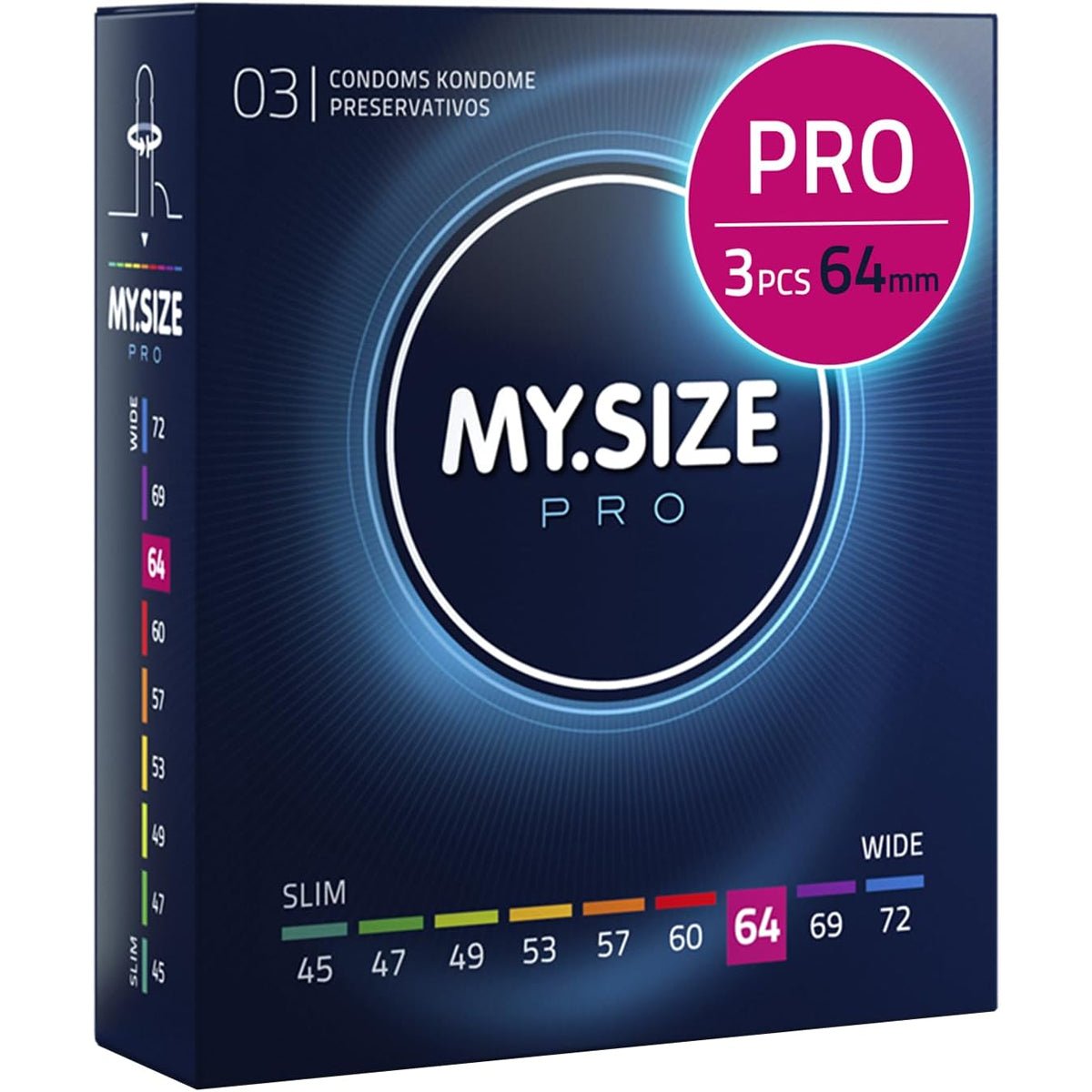 MySize Pro - Toutes Tailles & Ultra-Fin - Condomz