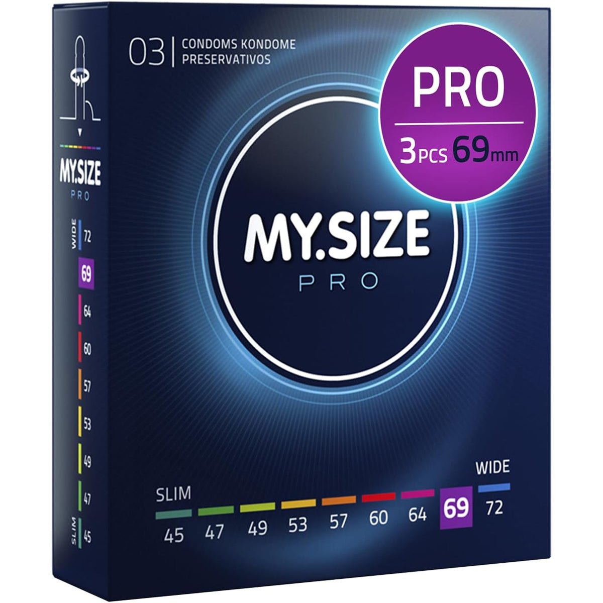MySize Pro - Toutes Tailles & Ultra-Fin - Condomz