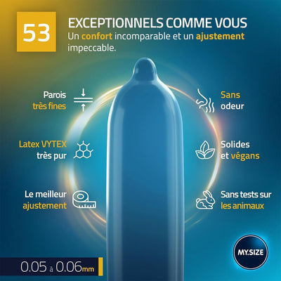 MySize Pro - Toutes Tailles & Ultra-Fin x10 - Condomz