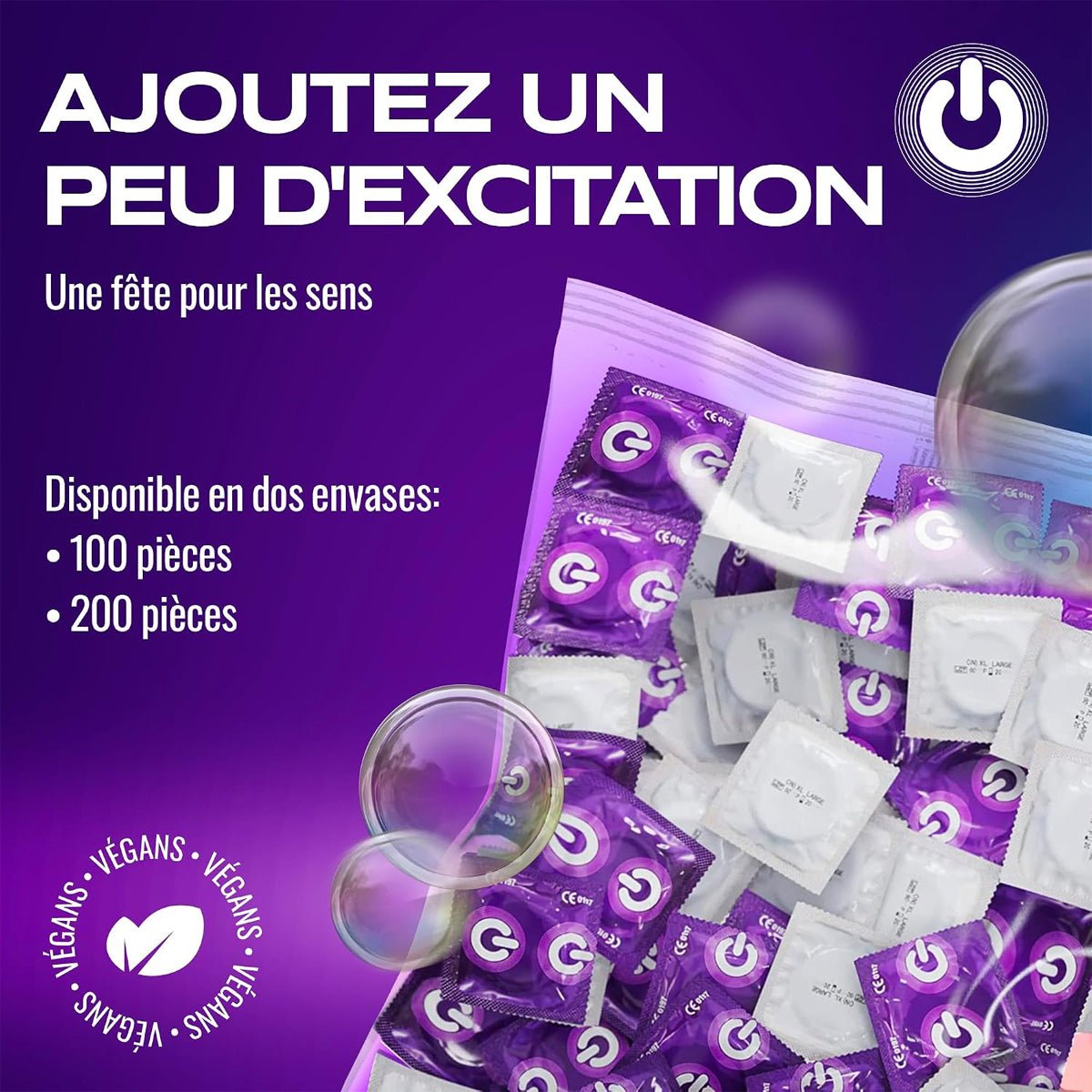 On Strong - Extra-Résistant & 54 mm - Condomz