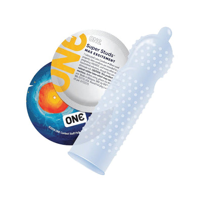 ONE Super Studs - Perlé & Extra-Lubrifié - Condomz