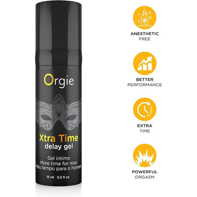 Orgie Xtra Time Delay gel - Effet Retardant & Lubrifiant Intime - Condomz
