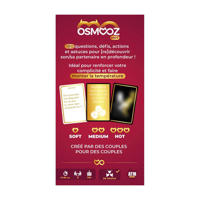 Osmooz Hot - Jeu de cartes - Accessoire Intime - Condomz