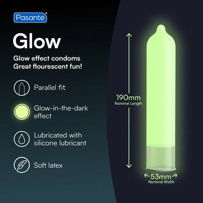Pasante Glow - Phosphorescent & 53 mm - Condomz