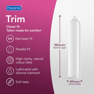 Pasante Trim - Taille Ajustée & Latex - Condomz
