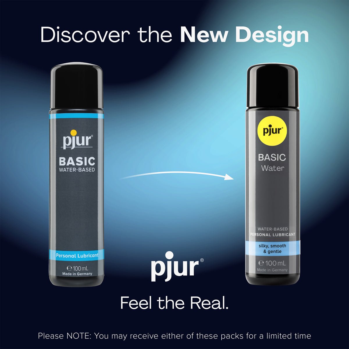 Pjur Basic Water - À Base d'Eau & Compatible Préservatifs - Condomz