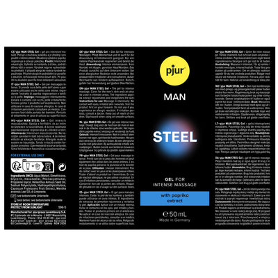 Pjur Man Steel - Effet Massant & Lubrifiant Intime - Condomz