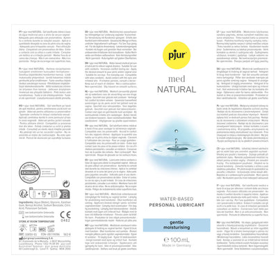 Pjur med Natural - Hydratant & À Base d'Eau - Condomz