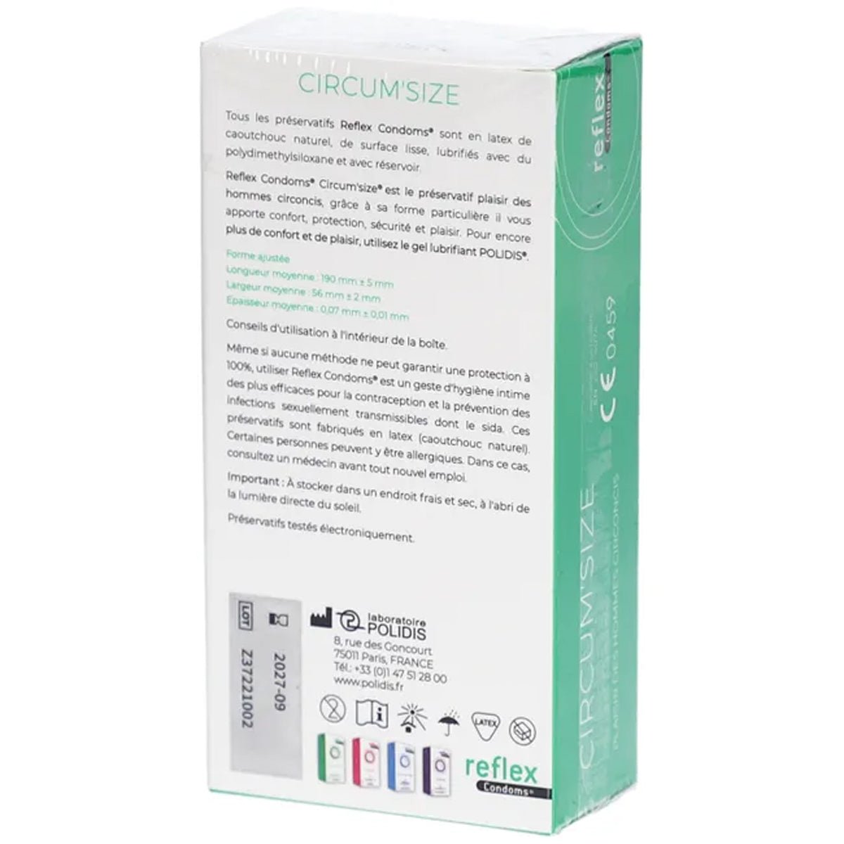 Reflex Circum’size - Anatomique & 56 mm - Condomz