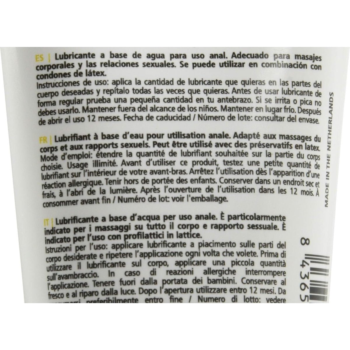 S Pleasures Anal Lube - À Base d'Eau & Compatible Préservatifs - Condomz