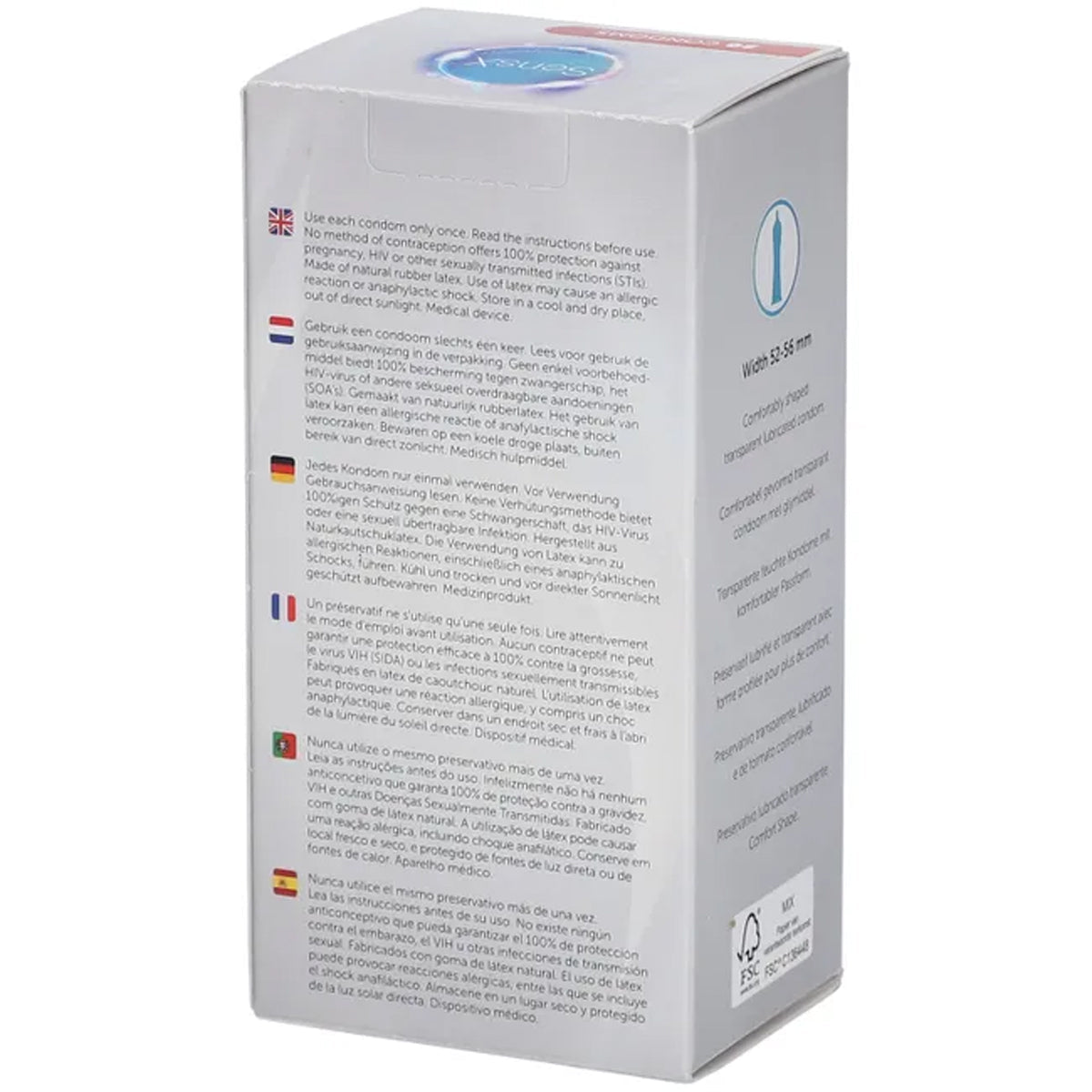 SensX Silk Line - Évasé & Ultra-Fin - Condomz