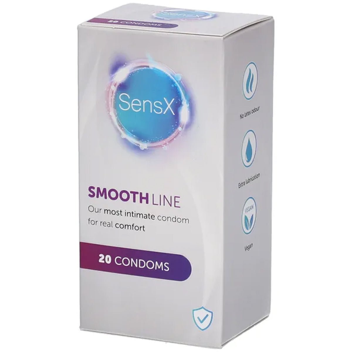 SensX Smooth Line - Évasé & Extra-Lubrifié - Condomz