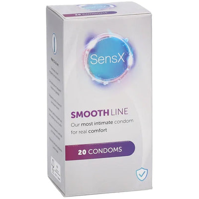 SensX Smooth Line - Évasé & Extra-Lubrifié - Condomz