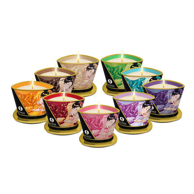Shunga Bougie de massage - Parfumé & Effet Chauffant - Condomz