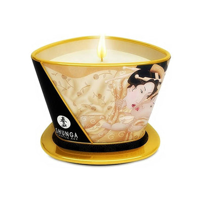 Shunga Bougie de massage - Parfumé & Effet Chauffant - Condomz