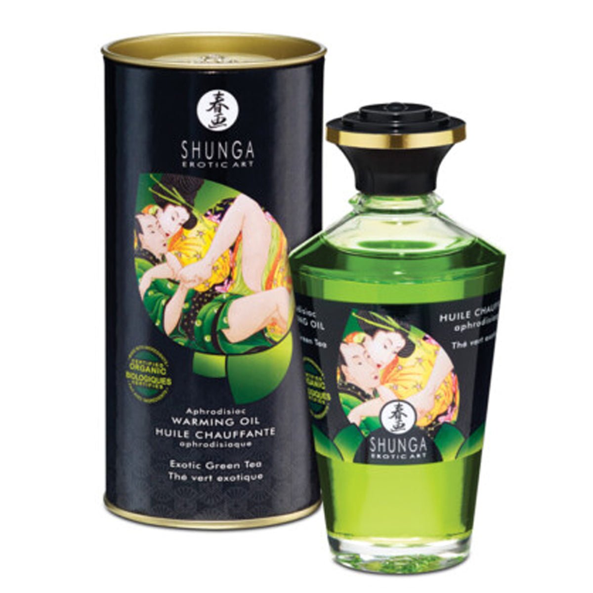 Shunga Huile Chauffante Aphrodisiaque - Parfumé & Effet Massant - Condomz