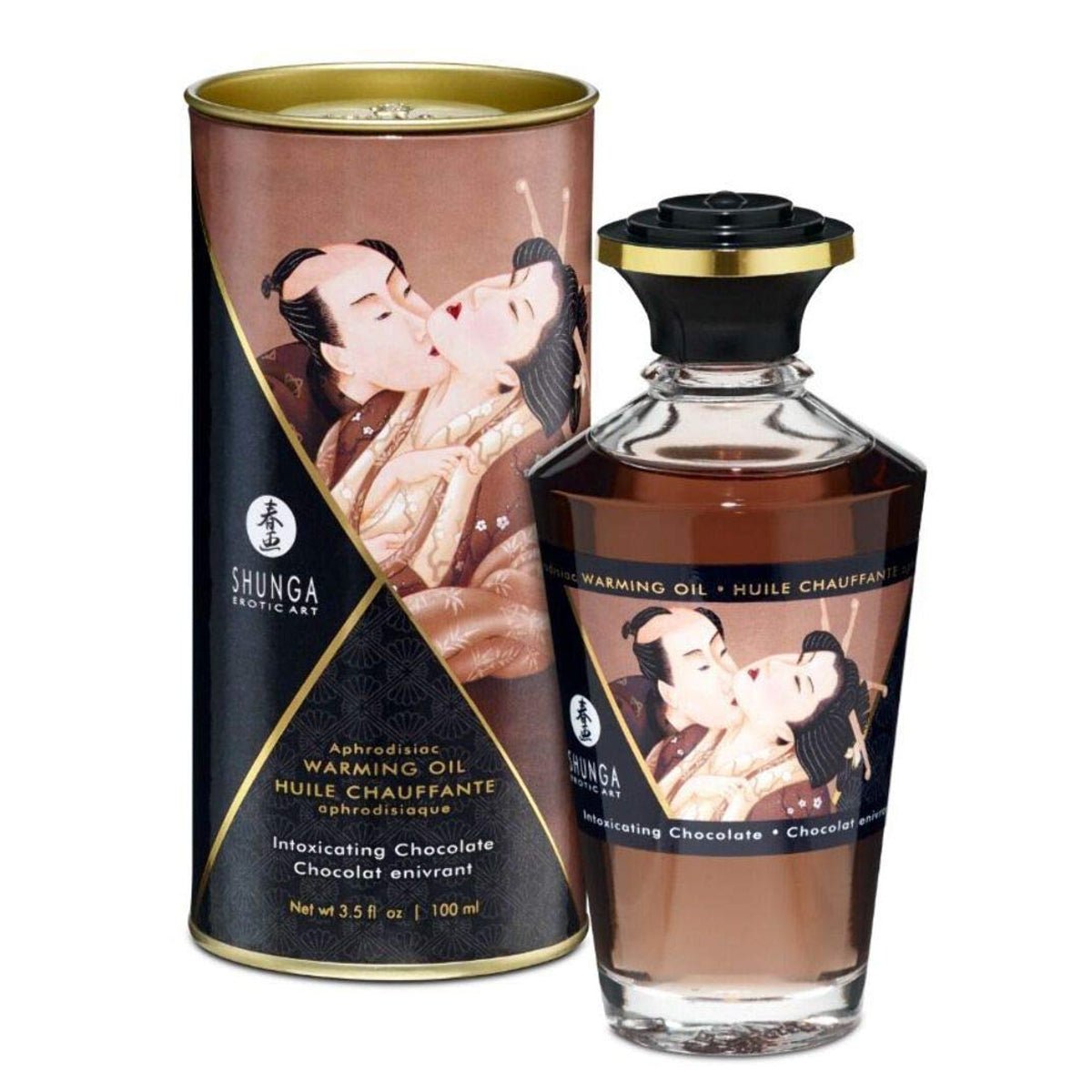 Shunga Huile Chauffante Aphrodisiaque - Parfumé & Effet Massant - Condomz