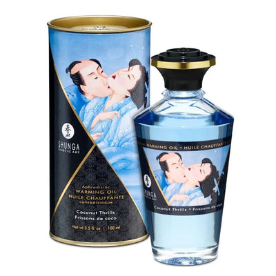 Shunga Huile Chauffante Aphrodisiaque - Parfumé & Effet Massant - Condomz
