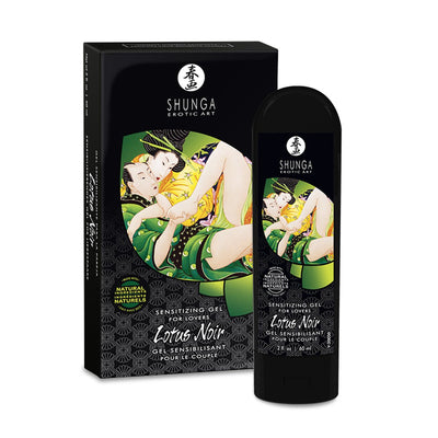 Shunga Lotus Noir - Effet Rafraîchissant & À Base d'Eau - Condomz