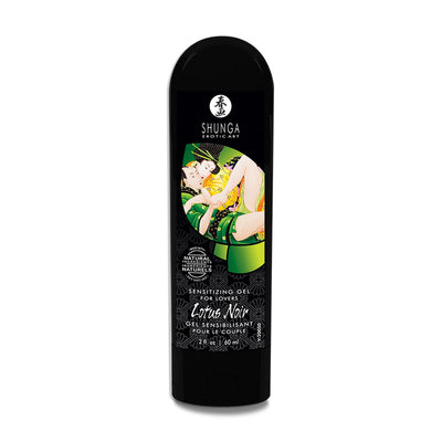 Shunga Lotus Noir - Effet Rafraîchissant & À Base d'Eau - Condomz
