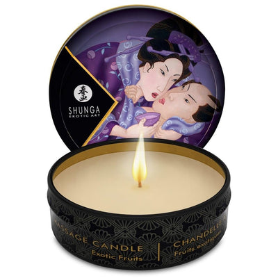 Shunga Mini Bougie de massage - Effet Chauffant & Parfumé - Condomz