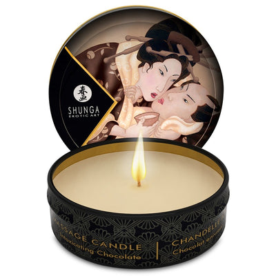 Shunga Mini Bougie de massage - Effet Chauffant & Parfumé - Condomz