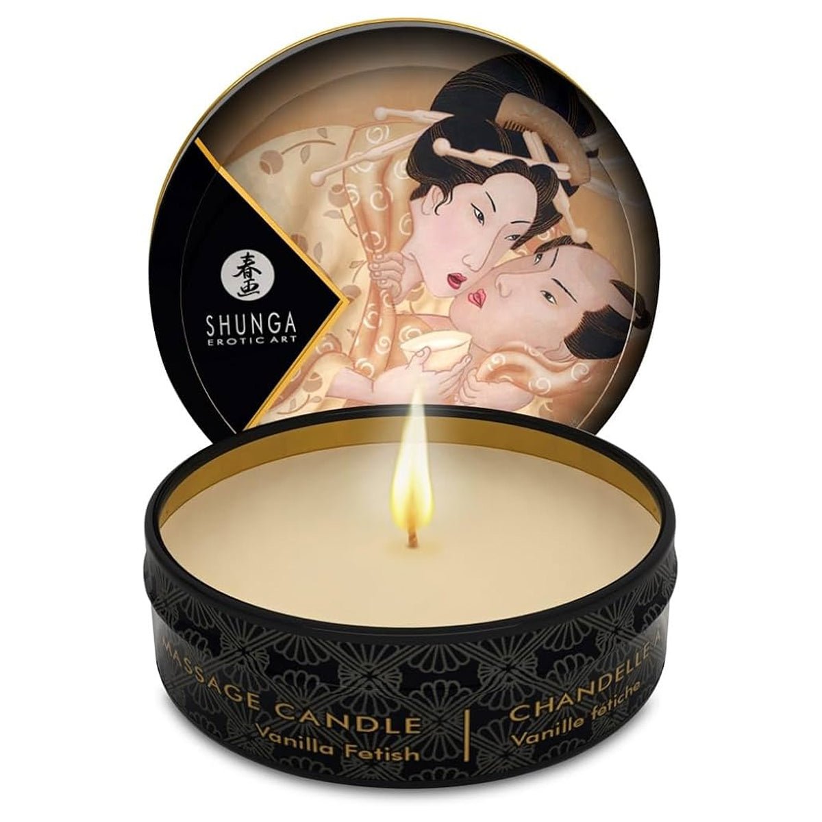 Shunga Mini Bougie de massage - Effet Chauffant & Parfumé - Condomz